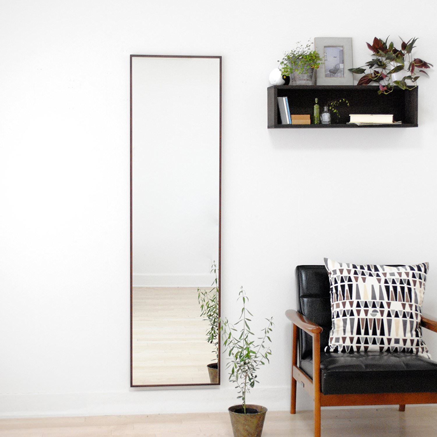 Libra リブラ ウォールミラー 全身 鏡 壁掛け 姿見 天然木 日本製 ナチュラル W420×1530